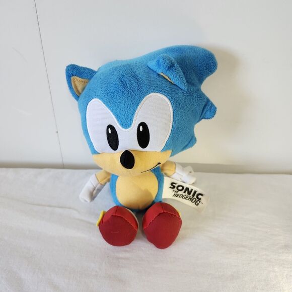 Set of 3 Sonic Plush Toys 8" Jakks Pacific 2023 Sonic Tails Knuckles Lot Sega - Picture 11 of 16